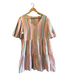 Ana Stripe Women’s Cocktail Dress Size XL